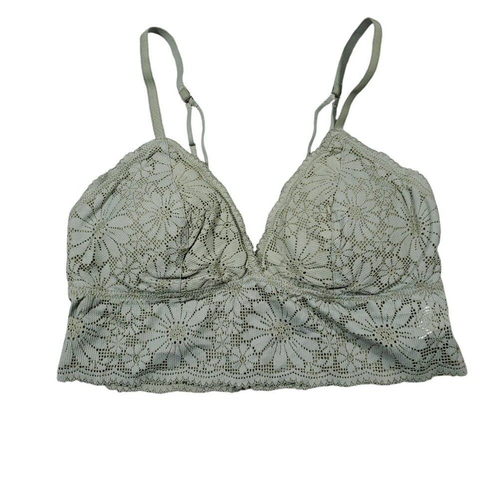 aerie Lace Bralette - Sage Green